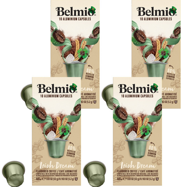 벨미오 아이리쉬 드림 캡슐커피, 5.2g, 10개입, 4개