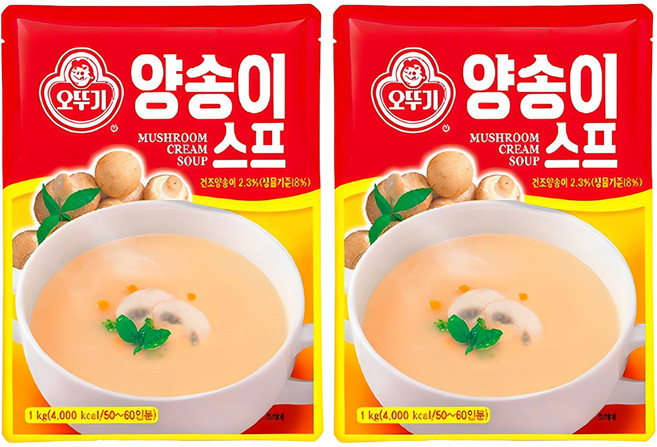 오뚜기 양송이 스프, 1kg, 2개