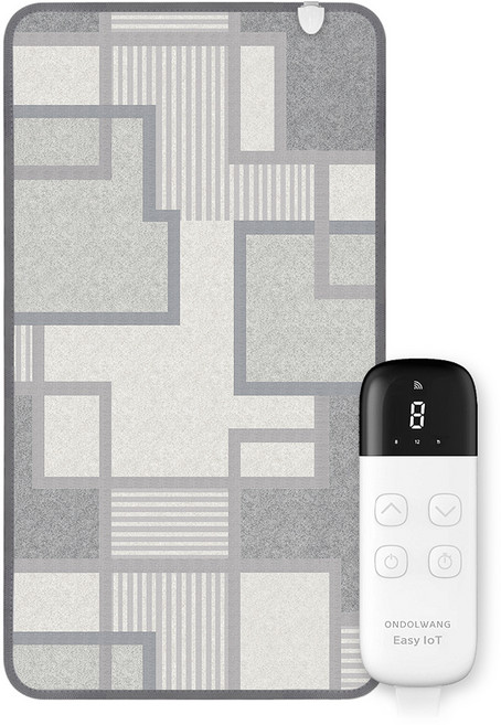 온돌왕 한일메디칼 IoT 탄소 모노륨매트 전기장판 모던그레이 CEL-170W, 1인용(100 x 183 cm)