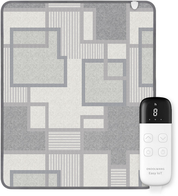 온돌왕 한일메디칼 IoT 탄소 모노륨매트 전기장판 모던그레이 CEL-230W, 2~3인용(150 x 183 cm)