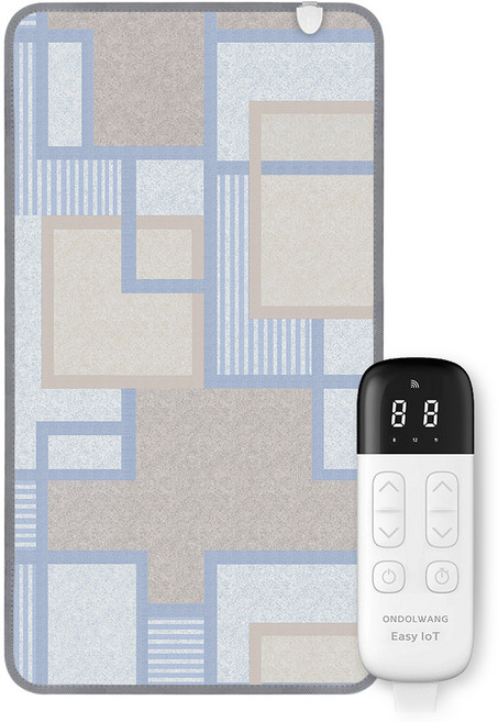 온돌왕 한일메디칼 IoT 탄소 모노륨매트 전기장판 유니크블루 CEL-170W, 1인용(100 x 183 cm)