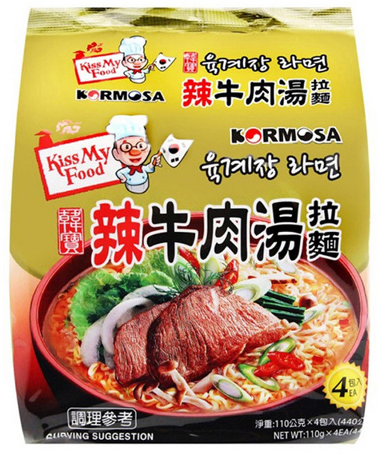 KORMOSA 韓寶 辣牛肉湯拉麵 110g, 24個