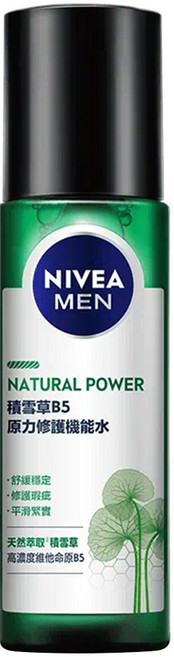 NIVEA 妮維雅 MEN 男士積雪草B5原力修護機能水 舒緩穩定 修護瑕疵 平滑緊實, 150ml, 1瓶