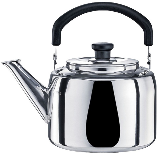 MiyAco 米雅可 典雅316不銹鋼笛音茶壺, 4L, 1個, Silver
