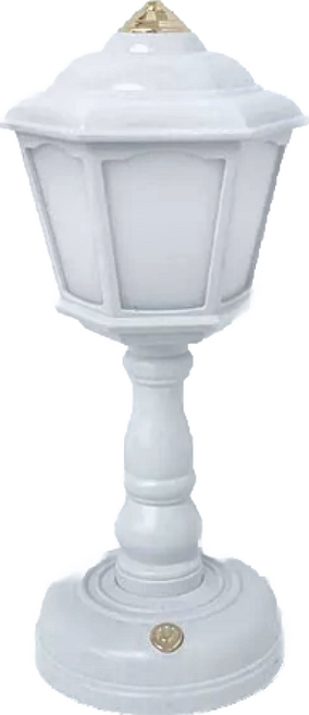 沐慕家居 充電款三段燈光模式小夜燈 USB插孔充電, 路燈白, 2個