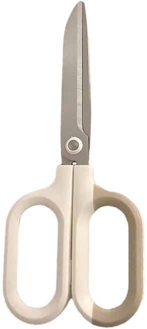 沐慕家居 不鏽鋼包膠手柄弧形剪刀 2個