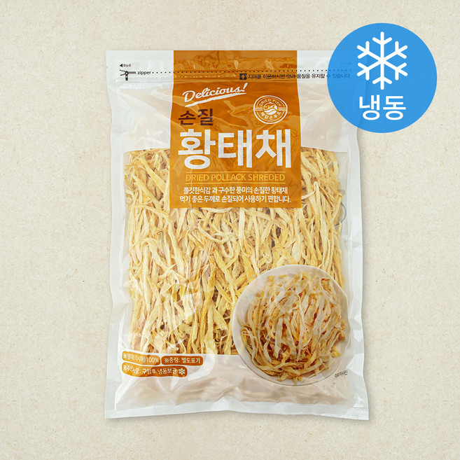 해맑은푸드 손질 황태채 (냉동), 360g, 1개