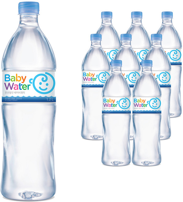 천년동안 베이비워터, 1.2L, 9개