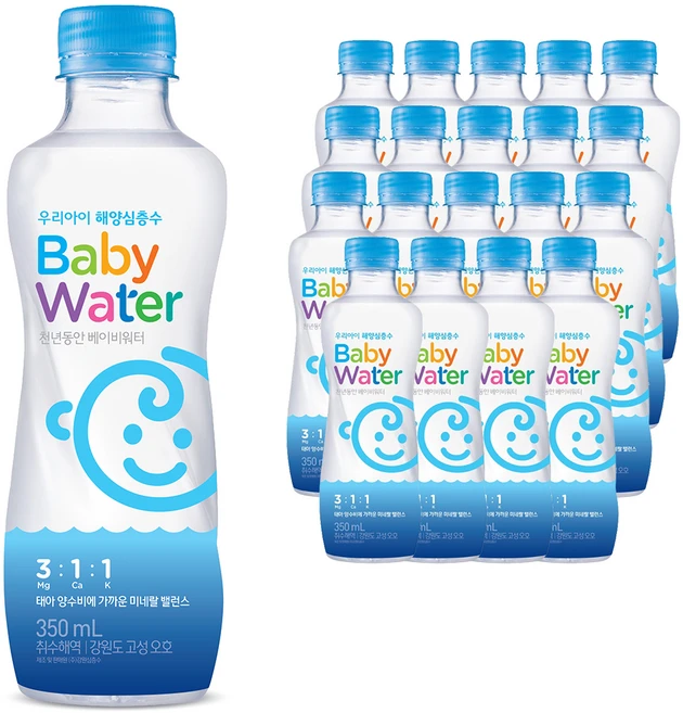 천년동안 베이비워터, 350ml, 20개 - 쿠팡