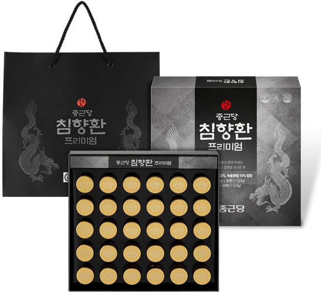 종근당 침향환 프리미엄 30p + 쇼핑백, 112.5g, 1개