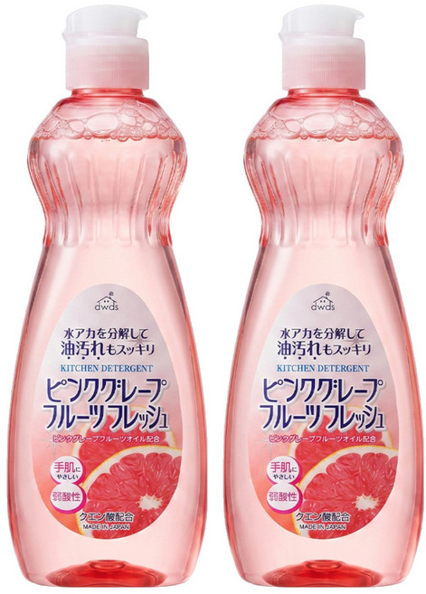 Rocket Soap 火箭石鹼 葡萄柚洗碗精, 600ml, 2瓶