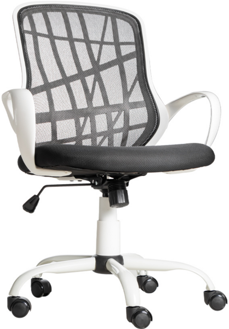 AMOS 亞摩斯 Silio摩登森林透氣網面辦公椅 YON002BK 63 x 63 x 94~104cm 黑色, 1個