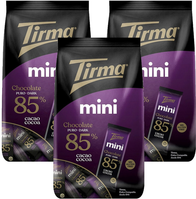 미니 다크 초콜릿 85% 카카오, 180g, 3개