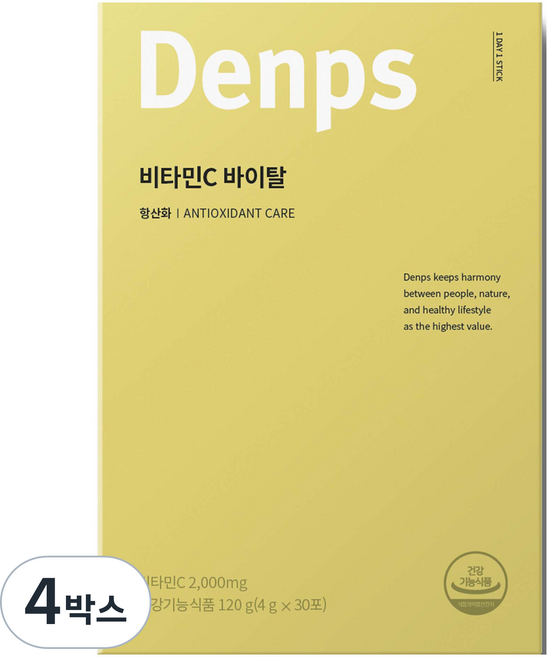 덴프스 비타민C 바이탈 30p, 120g, 4박스