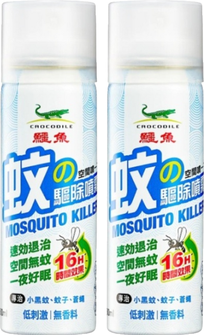 鱷魚 空間噴一下 防蚊戰士 蚊の驅除噴霧 60ml, 2瓶