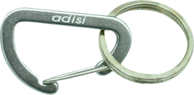 adisi D型鋁鉤環 AS20030 2個, 陽極鐵灰