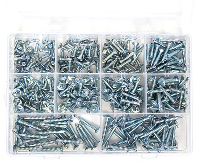 지오비즈 백색 직결피스 와셔머리 5종 x 30p + 접시머리 5종 x 30p 세트, 1세트