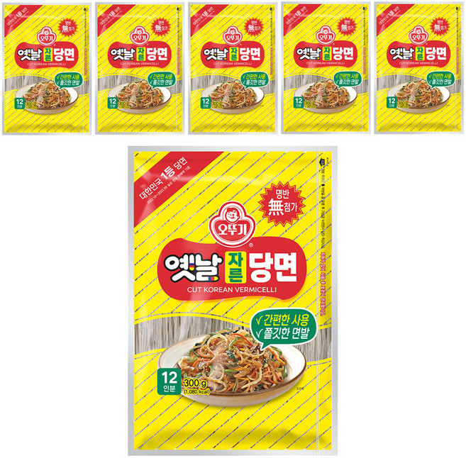 오뚜기옛날 자른당면, 300g, 6개