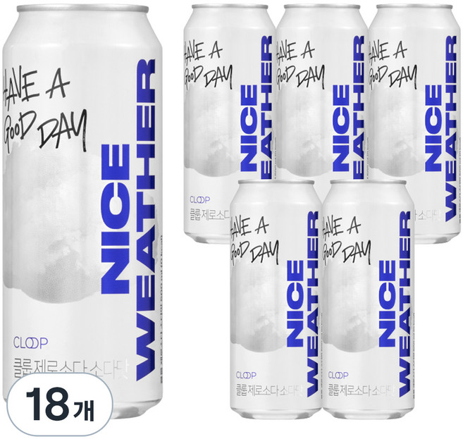 클룹 제로소다 소다맛, 500ml, 18개