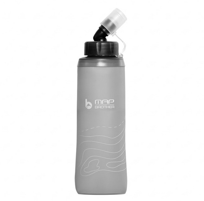 上手家居 折疊水壺, 500ml, 1個, 灰色
