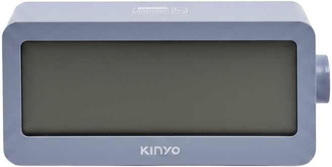 Kinyo 文青極簡旋鈕式電子鐘, 藍色
