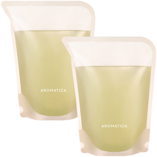 [純素美妝] AROMATICA 頭皮淨化洗髮精 補充包 迷迭香, 500ml, 2個