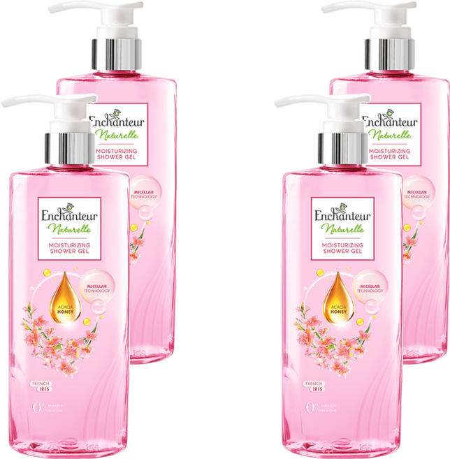 Enchanteur 艾詩 無添加沐浴露 鳶尾花粉, 510g, 4個