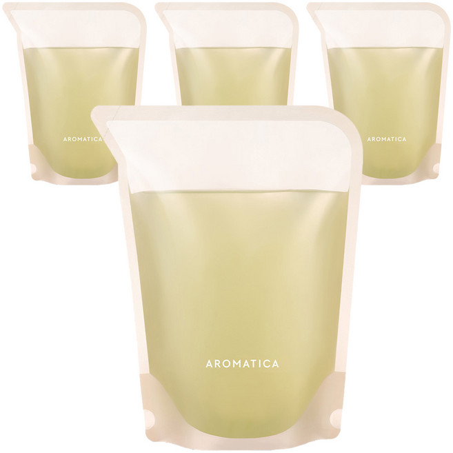 [純素美妝] AROMATICA 頭皮淨化洗髮精 補充包 迷迭香, 500ml, 4個