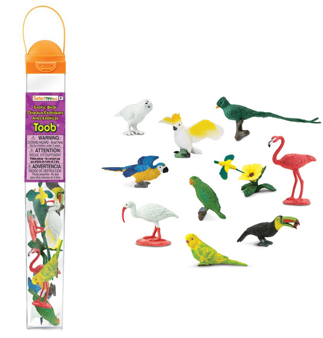 사파리엘티디 새 튜브 Exotic Birds 피규어 680404, 1개