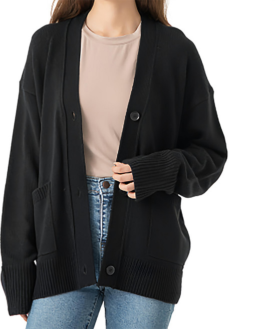 CARET 女款寬鬆開襟針織外套