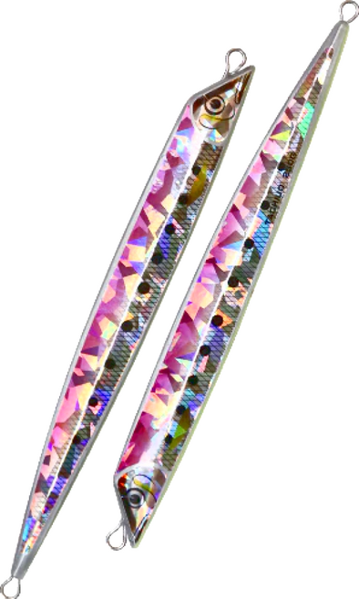 HEARTY RISE 哈帝來斯 TACHIUO太刀鐵板 15.7cm, 粉紅色 + 肚夜光, 140g, 1個