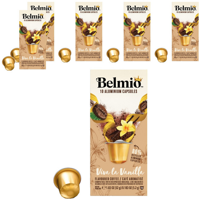 벨미오 비바 라 바닐라 캡슐커피, 5.2g, 10개입, 6개