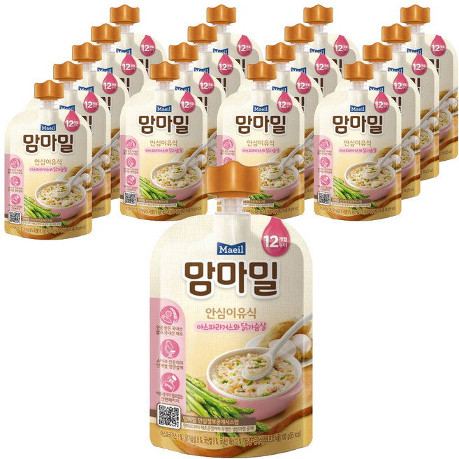맘마밀 안심 이유식 12개월부터, 100g, 18개