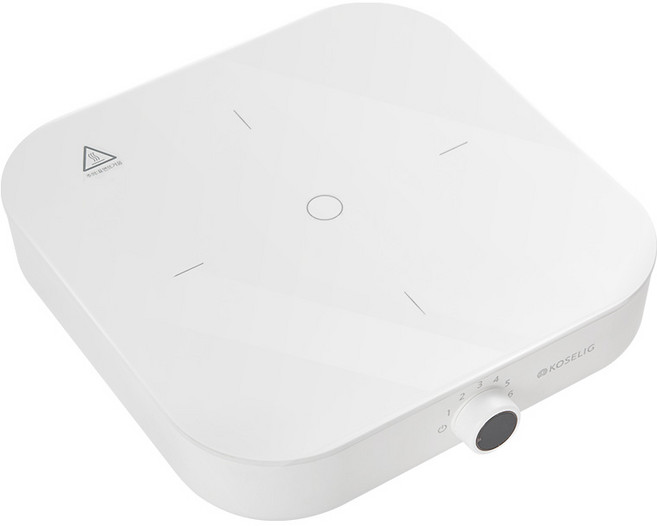 코슬리 인덕션 쿠커 1구 화이트, IHS640-W, 일반형