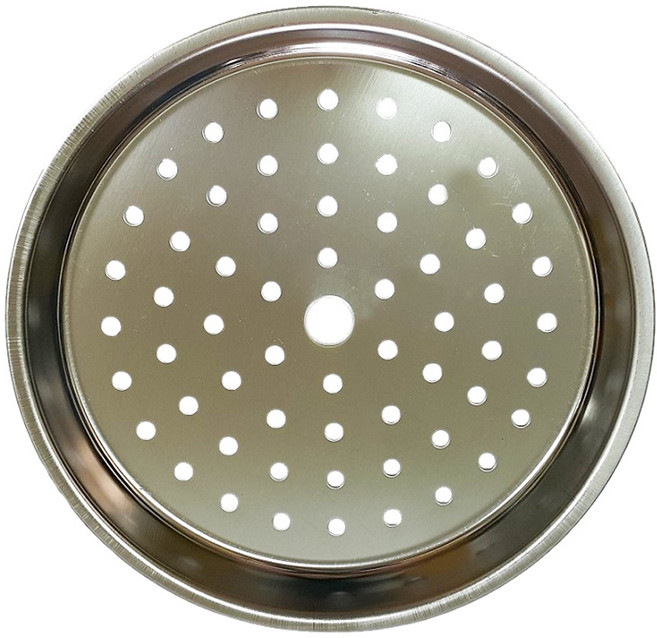 ezHome 家庭生活的達人 304不鏽鋼蒸盤 10人份 堅固耐用不易變形 大氣孔均勻分散, 24cm, 1個