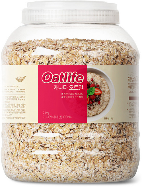 오트라이프 캐나다 오트밀, 2kg, 1개