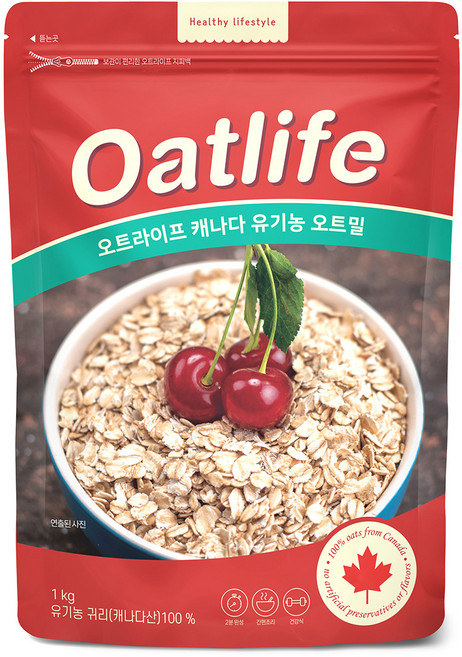 오트라이프 유기농 오트밀, 1kg, 1개