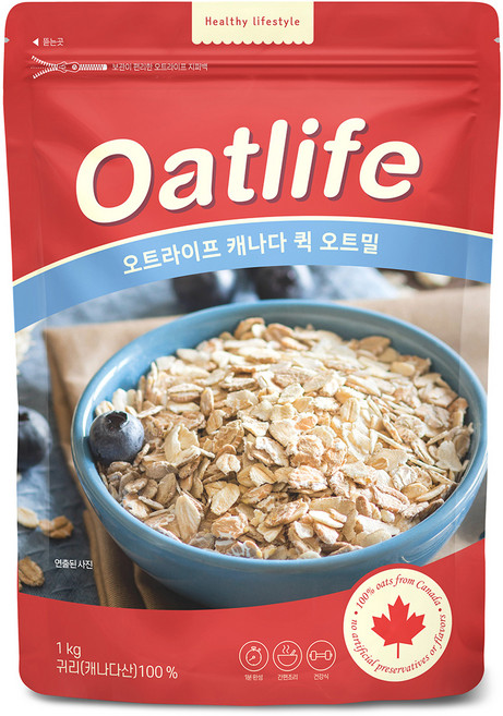 오트라이프 캐나다 오트밀, 1kg, 1개