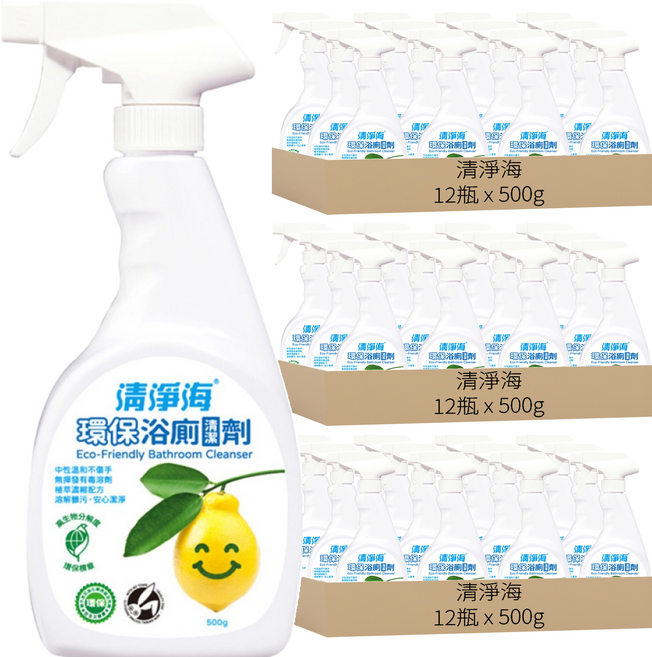 清淨海 環保浴廁清潔劑, 36瓶, 500g