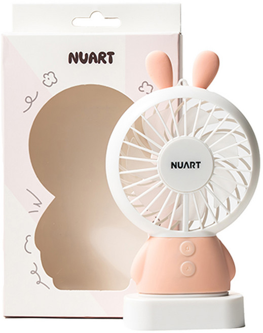누아트 캐릭터 휴대용 선풍기, SMD-S5000R, 토끼(핑크)