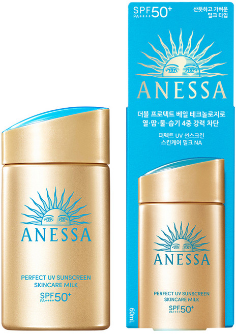 아넷사 퍼펙트 UV 선스크린 스킨케어 밀크 NA SPF50+ PA++++, 60ml, 1개