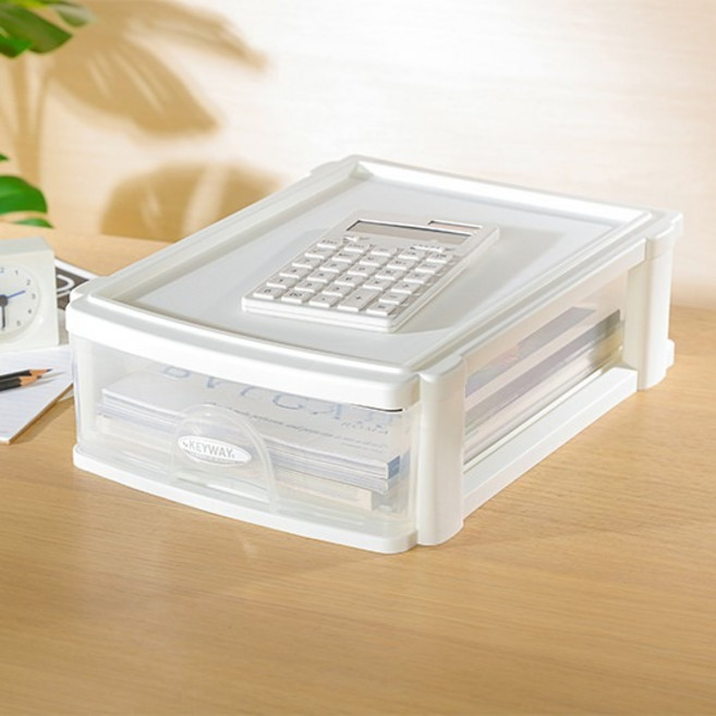 KEYWAY 聯府 文書櫃 一層 DM-033 A4 深型, 白色, 1個