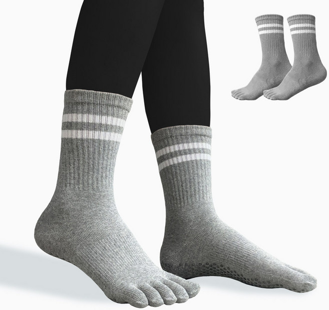 크로커다일 논슬립 더블링글 필라테스 요가양말 2족 세트