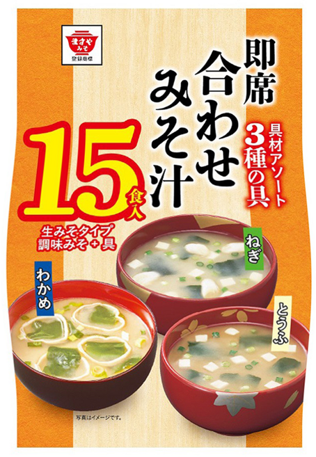 Masuya Miso 升屋 15食入綜合即食味噌湯, 300g, 1袋