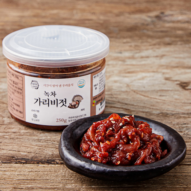 자연다감 녹차 가리비젓, 250g, 1개