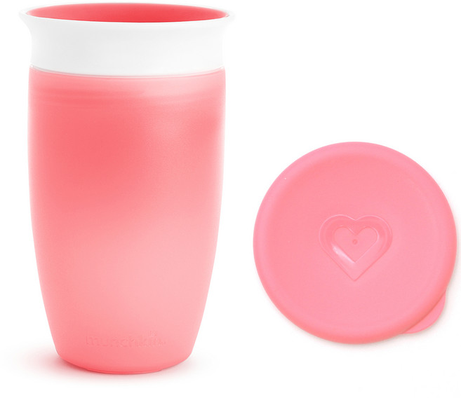 먼치킨 미라클 360 대용량컵 뚜껑 세트, 핑크, 1세트