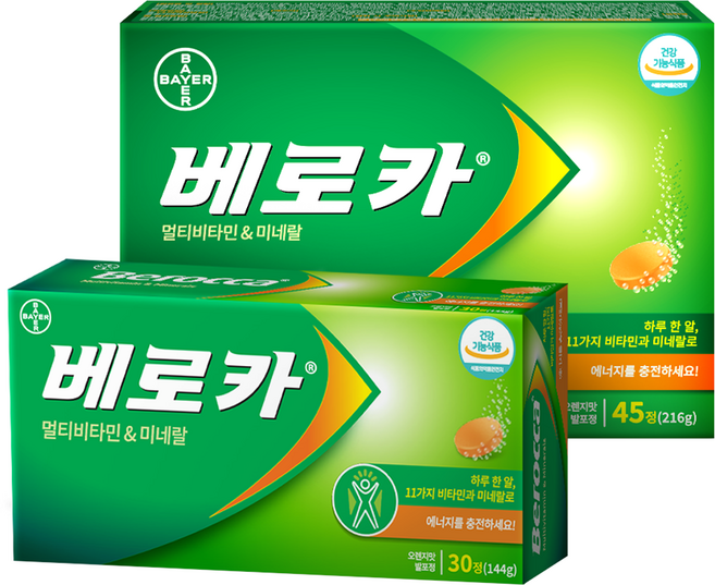 베로카 발포 멀티비타민 튜브형 30정 + 45정 세트, 75정, 1세트