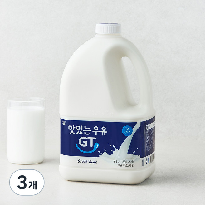 남양유업 맛있는우유 GT, 2.3L, 3개