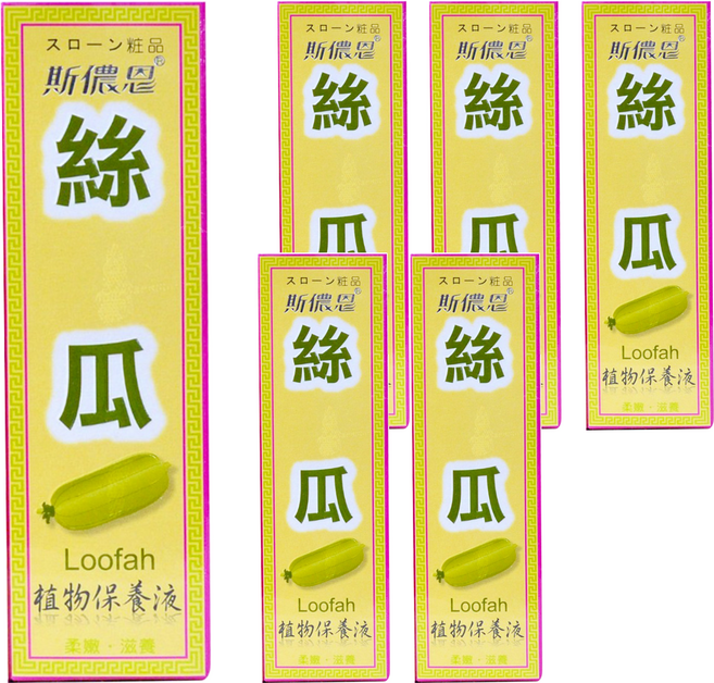 THRONE 斯儂恩 絲瓜 植物保養液 - 柔嫩 滋養肌膚, 128ml, 6瓶