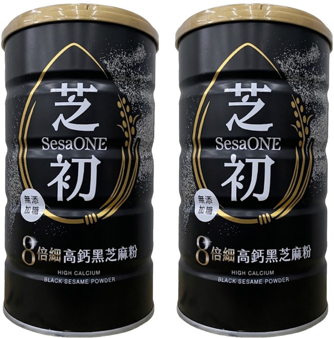 SesaONE 芝初 8倍細高鈣黑芝麻粉, 380g, 2罐